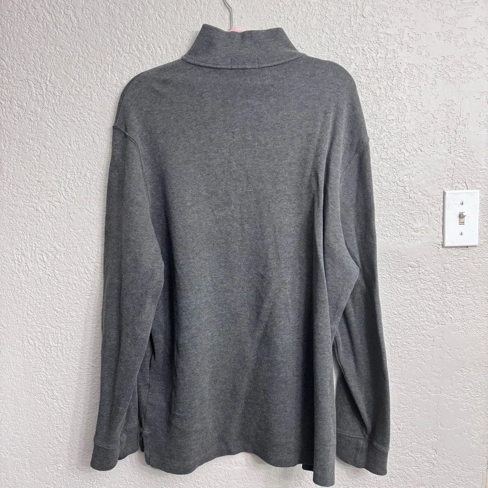 Polo Ralph Lauren Gray Quarter Zip Sweater Men’s XL Cotton Pullover